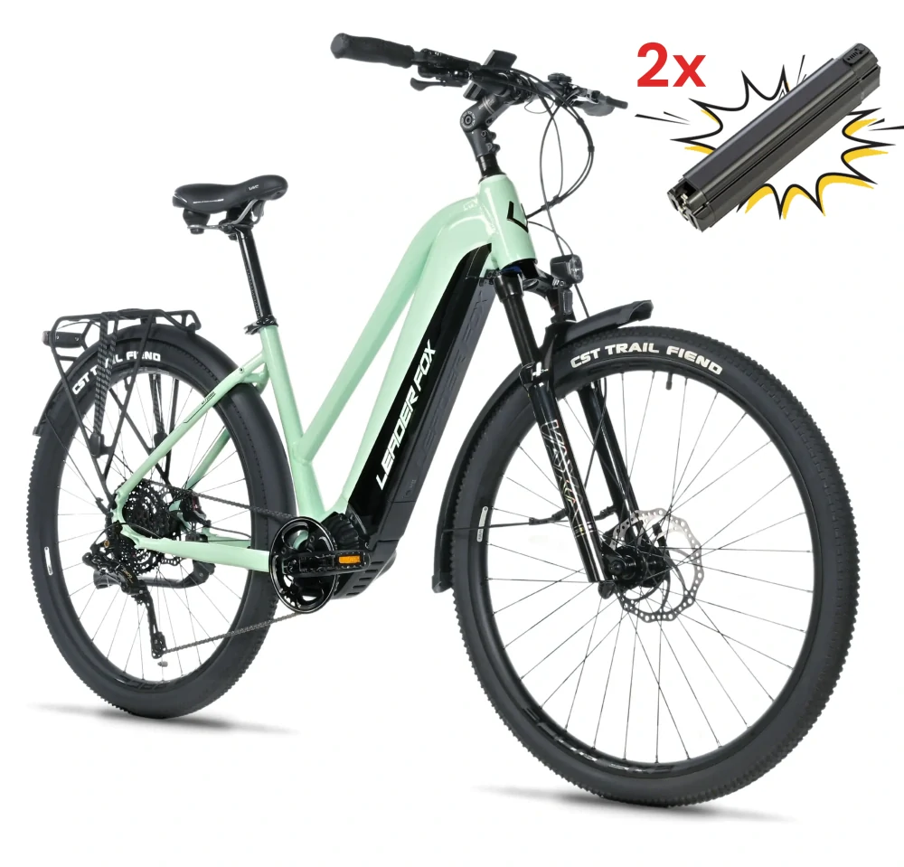 Leader Fox Barnet 20 Ah 28" dámské Light Green 2025 L + baterie ZDARMA