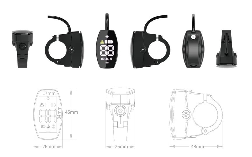 DISPLEJ B06U PRO BAFANG UART