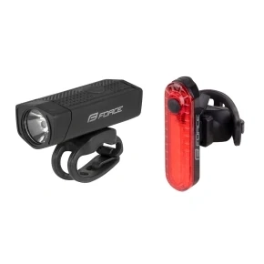  světla sada FORCE DOT USB přední+zadní